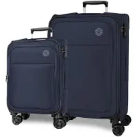 Joumma Bags MOVOM Atlanta Azul Ensemble de valises de luxe en textile, 55/66cm, 5318922