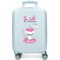 Roll Road unisex. 4071341 Je suis une licorne bagage cabine Je suis une licorne rigide 50 cm bleu clair (OSFA), Casuel, ABS/Polycarbonate