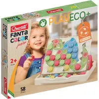 Quercetti Mosaïque en bâtonnets - Fantacolor Junior 3D - 58 Part - - UneTaille - Set de Création