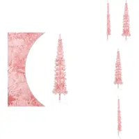 vidaXL Semi-sapin de Noël artificiel avec support Svelte Rose 240 cm - Sapins de Noël