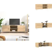 vidaXL Armoire TV Chêne Sonoma 150x30x50 cm Bois composite - Meuble TV