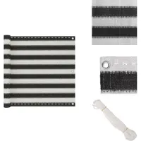 vidaXL Pare-vue balcon HDPE 90x300 cm Anthracite et Blanc - Parasols & Protection solaire