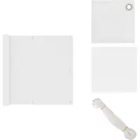 vidaXL Paravent de balcon Blanc 90x300 cm Tissu Oxford - Parasols & Ecrans solaires