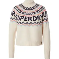 Superdry Pull-over 'Fairisle' crème / marine / bleu clair / corail