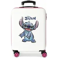 Disney pour femme. 4041141 Happy stitch 55 cm valise cabine blanc, rose (OSFA), Casuel, ABS/Polycarbonate