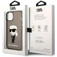 Karl Lagerfeld Coque Ikonik noire pour iPhone 14 Plus