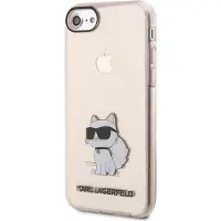 Karl Lagerfeld KLHCI8HNCHTCP iPhone 7/8/ SE 2020 / SE 2022 rose/pink hardcase Ikonik Choupette (Apple iPhone 7, Apple iPhone 8), Coque pour téléphone portable, Pink