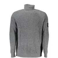 Calvin Klein Hommes, Pull-over, Pull Gris Homme, Gris, (XXL)
