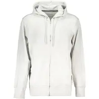 Calvin Klein Hommes, Pull-over, Grigio Cotton Men Sweatshirt, Gris, (L)