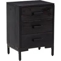 vidaXL Table de chevet Noir 40x30x55 cm Bois de pin massif