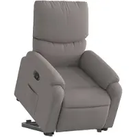 vidaXL Fauteuil relax avec releveur électrique Taupe Tissu