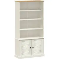 vidaXL Bibliothèque VIGO blanc 85x35x170 cm bois massif de pin