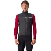 Castelli Squadra Stretch Vest Men's Light Black-Dark Grey Size XL
