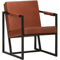 vidaXL Fauteuil Marron Cuir véritable