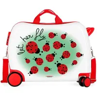 Movom Happy Time Valise Enfant Multicolore 50x38x20 cms Rigide ABS Serrure à combinaison 34L 2,1Kgs 4 roues Bagage à main