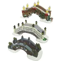 Lumineo décorations de noël 488502 pont polyrésine 5,5 x 13 x 5,5 cm