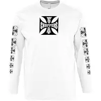 West Coast Choppers Og Cross Sweatshirt Blanc M Homme