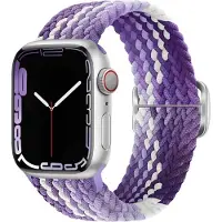 Cover-Discount Apple Watch 42/41/40mm - Bracelet de remplacement en tissu nylon tressé (Nylon), Sangles de montre, Violet