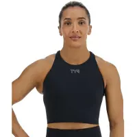 Tyr Joule Elite High Neck Solid Sports Top Noir M Femme