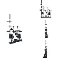 vidaXL Arbre à chat avec griffoirs en sisal 230 - 250 cm Bleu - Arbres à chats