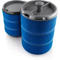 GSI Outdoors Café & Gobelet isotherme Set pour 1 personne 500 & 591 ml, 306 g, bleu ; 79412