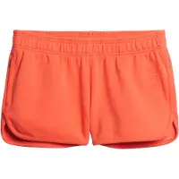 Superdry Femme Short de Sport Tech Racer Corail Taille: 42