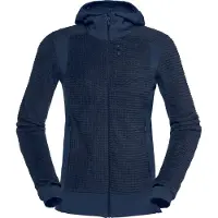 Norrøna - Polaire technique en Polartec&reg; - Falketind Alpha120 Zip Hood W Indigo Night pour Femme - Taille L - Navy