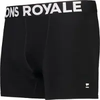 Mons Royale - Caleçon en laine de mérinos - Hold'em Shorty Merino Boxer M Black pour Homme - Taille L - Noir