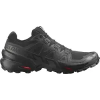Salomon - Chaussures de trail - Speedcross 6 Black/Black/Phantom pour Homme - Taille 42 2/3 - Noir