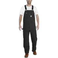 Carhartt 102776 - Salopette Ultra Résistante - Homme - Créée Grâce Au Savoir-Faire Du Crew - W32/L32 - Black
