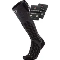 Therm-ic Heat Fusion Uni Heated Ski Socks + S-pack 700 Batteries Set Noir EU 35-38