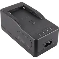 PATONA Chargeur turbo (Chargeur de batterie d'appareil photo), Alimentation pour appareil photo, Noir