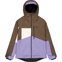 Picture Seen Veste de ski 2 couches pour femmes avec capuche marron L