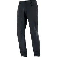 Salomon - Pantalon de randonnée chaud - Wayfarer Warm Pants M Deep Black pour Homme - Taille 48 FR - Noir