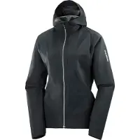 Salomon - Veste imperméable et coupe-vent - Bonatti Trail Jkt W Deep Black pour Femme - Taille S - Noir
