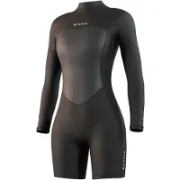 Mystic Shorty à Manches Longues Avec Fermeture éclair Au Dos Pour Femme Brand Flatlock 3/2mm