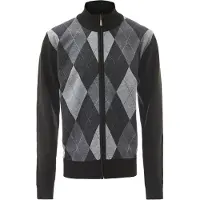 Mozzaar Vestes en maille gris / gris clair / noir