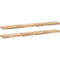 vidaXL Étagères flottantes 2 pcs 120x20x4 cm acacia massif non traité