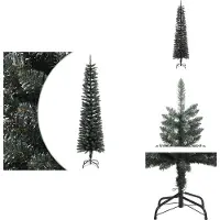 vidaXL Sapin de Noël artificiel avec support Svelte Vert 210 cm PVC - Sapins de Noël