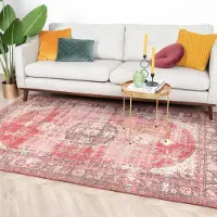 FRAAI Tapis vintage - Estate Medallion Rustique | 115x170 cm | Rectangulaire | Tissage plat