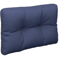 vidaXL Coussin de palette bleu marine 60x40x12 cm tissu