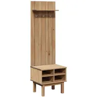 vidaXL Garde-robe d'entrée OTTA 50x40x160 cm pin massif