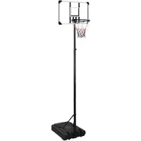 vidaXL Pied de basketball Transparent 280-350 cm Polycarbonate