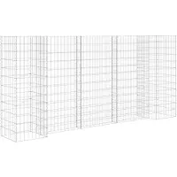 vidaXL Gabion-Pflanzer H-förmig 260x40x120 cm Stahldraht