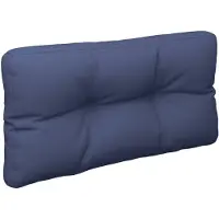 vidaXL Coussin de palette bleu marine 120x40x12 cm tissu
