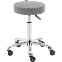 Physa Tabouret roulant Expondo - 530–710 mm - 150 kg - Gris foncé