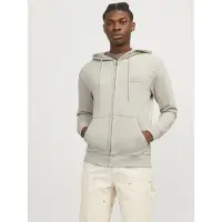 Jack & Jones Faded Full Zip Sweatshirt Beige 2XL Homme