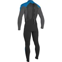 O'Neill Epic 3/2 Mm Youth Long Sleeve Back Zip Neoprene Suit Bleu 12 Years Garçon