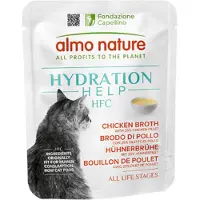 Almo Nature HFC Hydration Help bouillon de poulet avec filet de poulet pâtée pour chat (50 g)