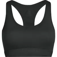 Icebreaker Merino Blend 125 Zoneknit Racerback Sports Bra Noir XS Femme